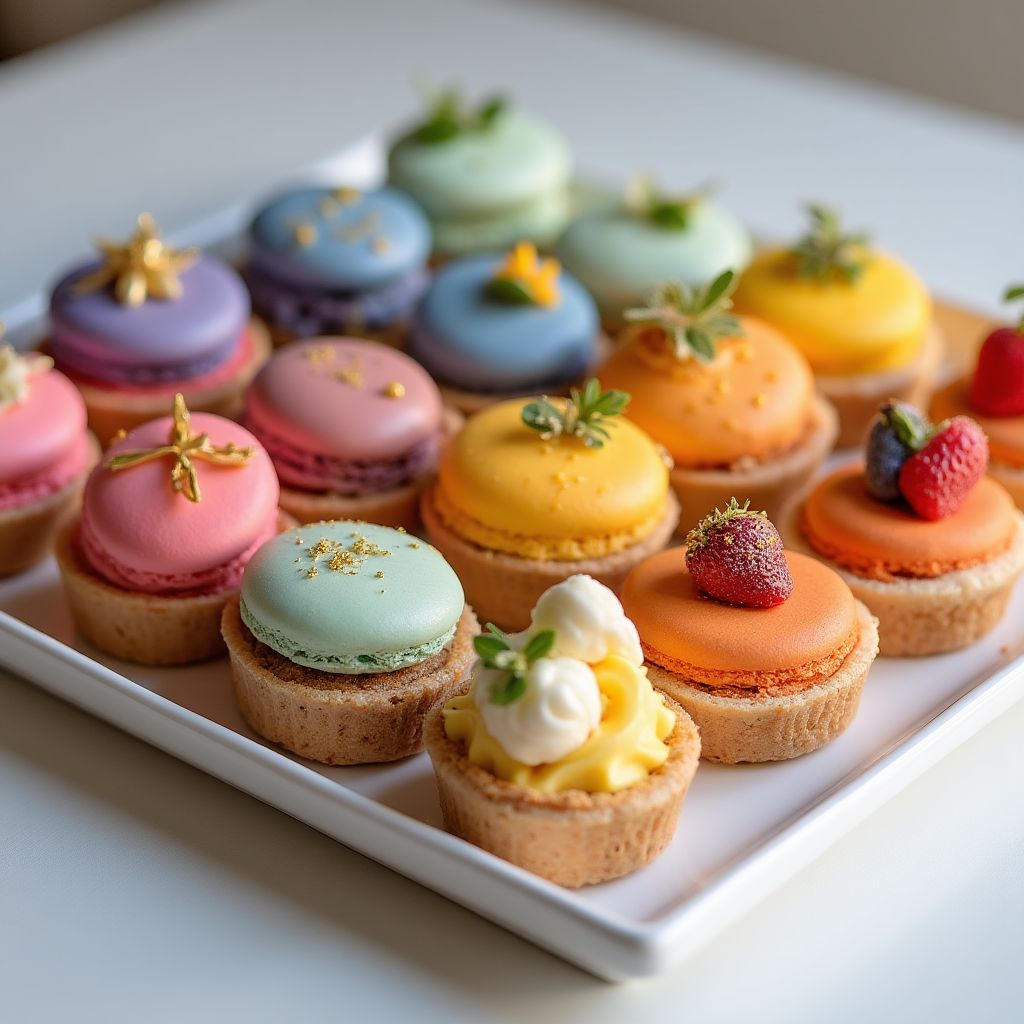 Colorful array of Australian-inspired desserts